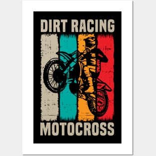 dirt racing motocross Posters and Art